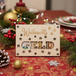 Lade das Bild in den Galerie-Viewer, Geschenkkarte aus Holz - Weihnachtsgeld - Geldgeschenk
