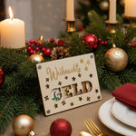 Lade das Bild in den Galerie-Viewer, Geschenkkarte aus Holz - Weihnachtsgeld - Geldgeschenk
