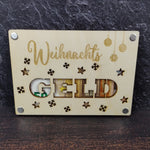 Lade das Bild in den Galerie-Viewer, Geschenkkarte aus Holz - Weihnachtsgeld - Geldgeschenk

