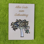 Lade das Bild in den Galerie-Viewer, Geschenkkarte aus Holz - Alles Gute zum Geburtstag - Baum
