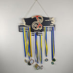 Lade das Bild in den Galerie-Viewer, Medaillen Aufhänger - Kinderzimmer - personalisiert - Laufen, Schwimmen, Fußball, Eishockey, Akrobatik
