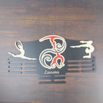 Lade das Bild in den Galerie-Viewer, Medaillen Aufhänger - Kinderzimmer - personalisiert - Laufen, Schwimmen, Fußball, Eishockey, Akrobatik
