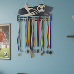 Lade das Bild in den Galerie-Viewer, Medaillen Aufhänger - Kinderzimmer - personalisiert - Laufen, Schwimmen, Fußball, Eishockey, Akrobatik
