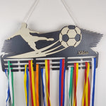 Lade das Bild in den Galerie-Viewer, Medaillen Aufhänger - Kinderzimmer - personalisiert - Laufen, Schwimmen, Fußball, Eishockey, Akrobatik
