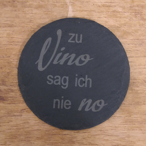 Untersetzer aus Schiefer - Wein