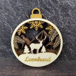 Lade das Bild in den Galerie-Viewer, Personalisierbare 3D Weihnachtskugel - Hirsch
