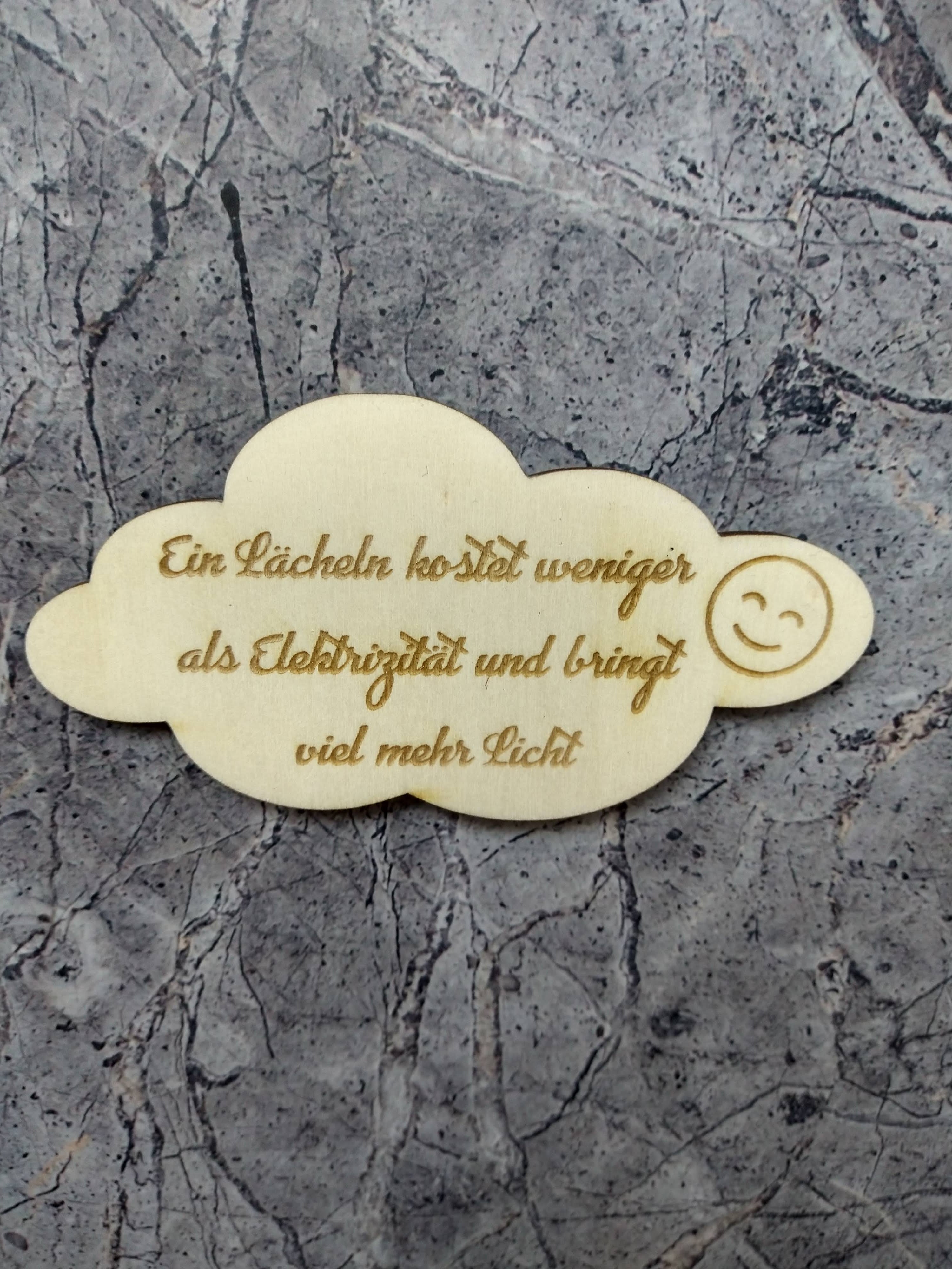 Kühlschrankmagnet Wolke - personalisiert