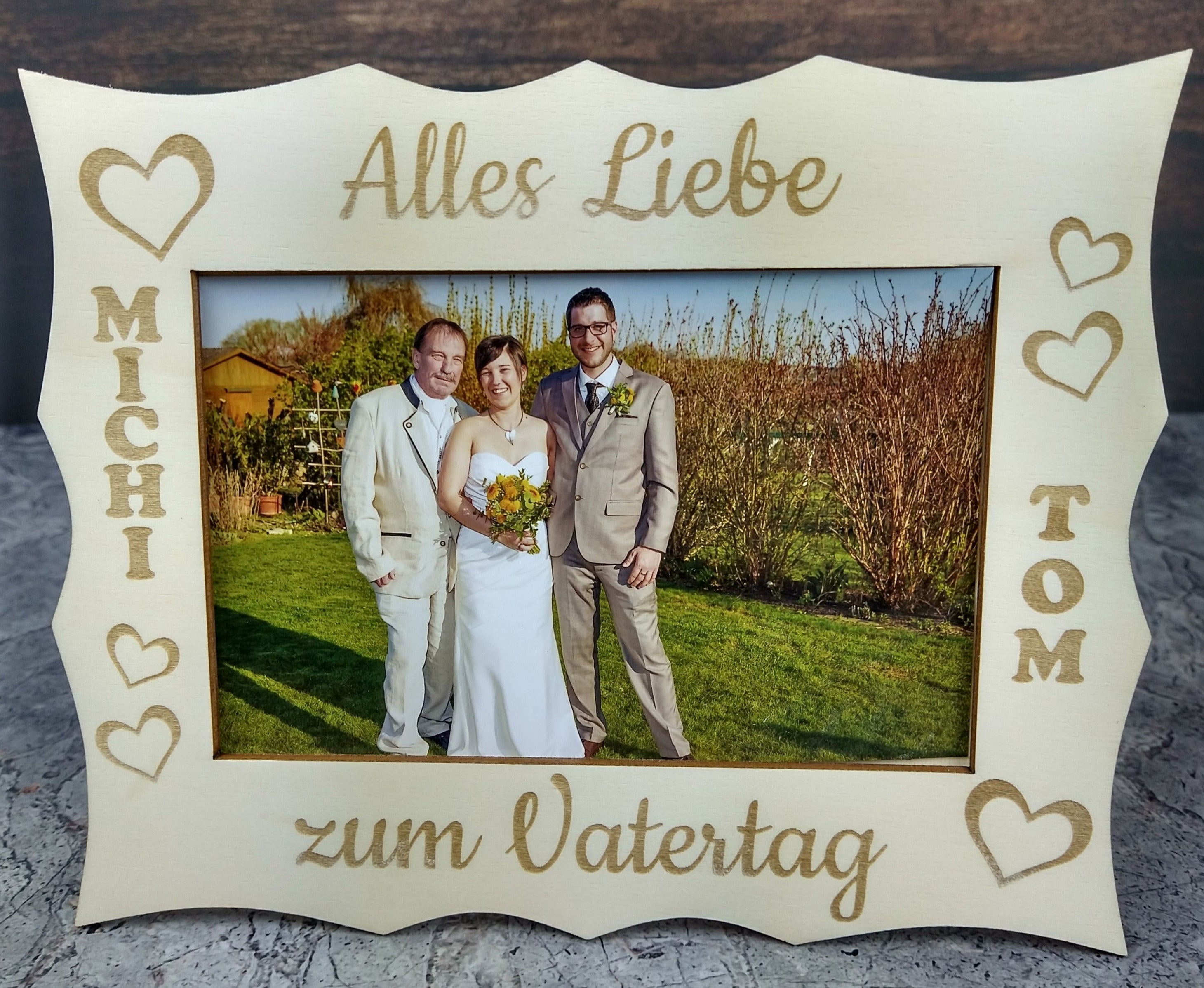 Fotorahmen - Vatertag - personalisierbar