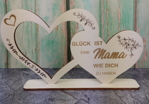 Herz - Glück ist eine Mama wie dich zu haben