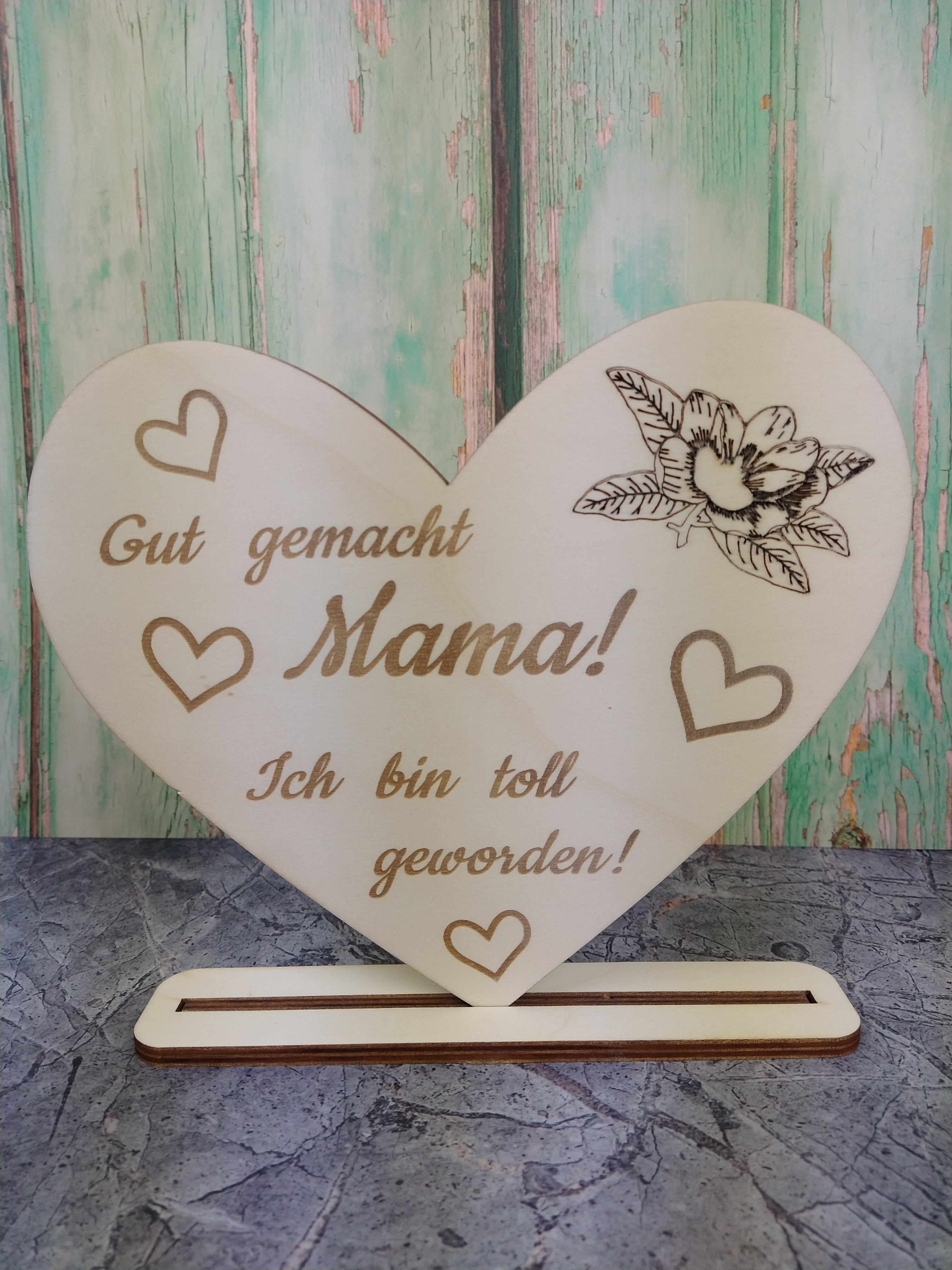 Herz - Gut gemacht Mama