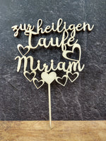 Lade das Bild in den Galerie-Viewer, Cake Topper - zur heiligen Taufe
