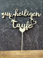 Lade das Bild in den Galerie-Viewer, Cake Topper - zur heiligen Taufe
