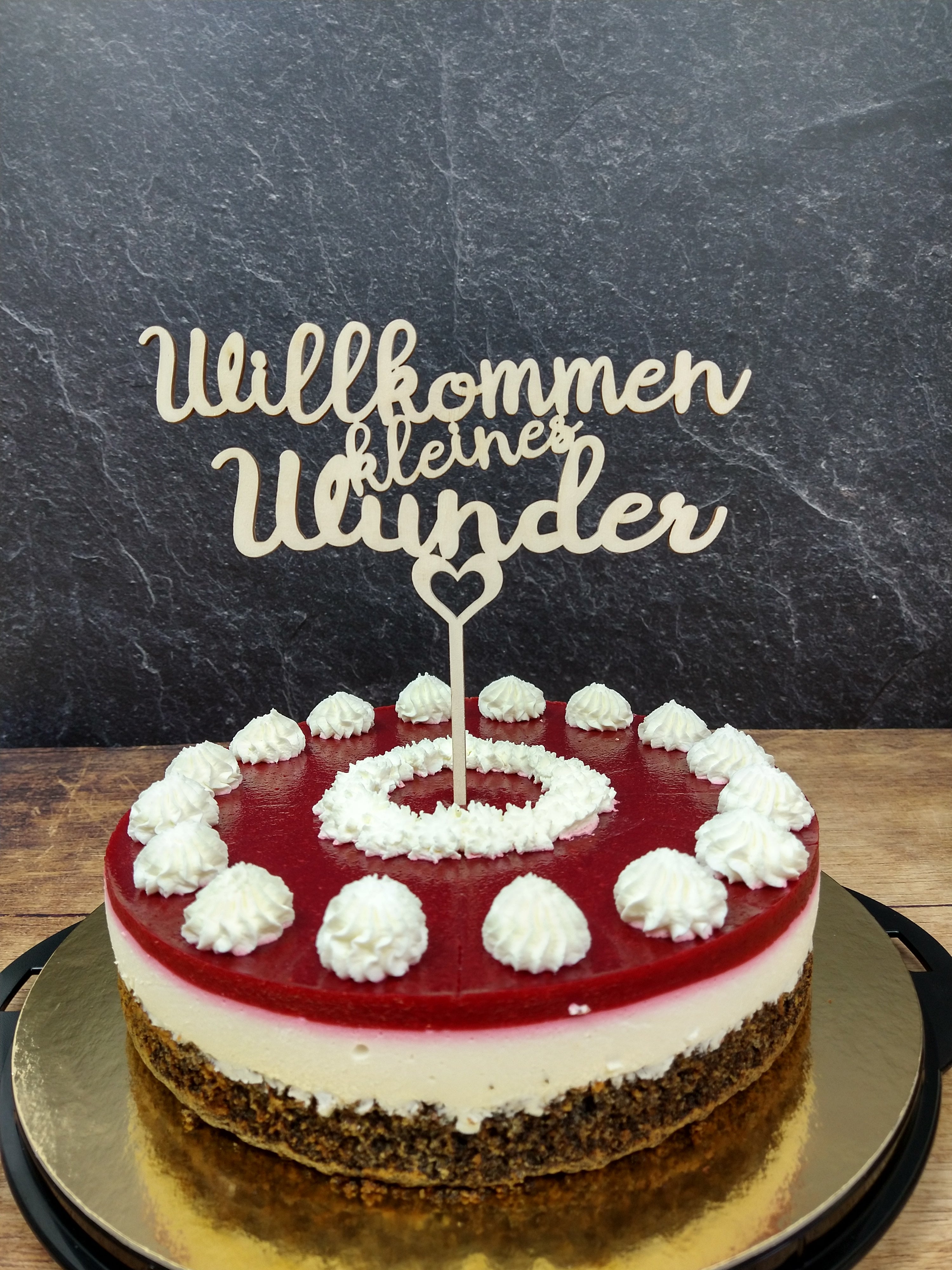 Cake Topper - Willkommen kleines Wunder