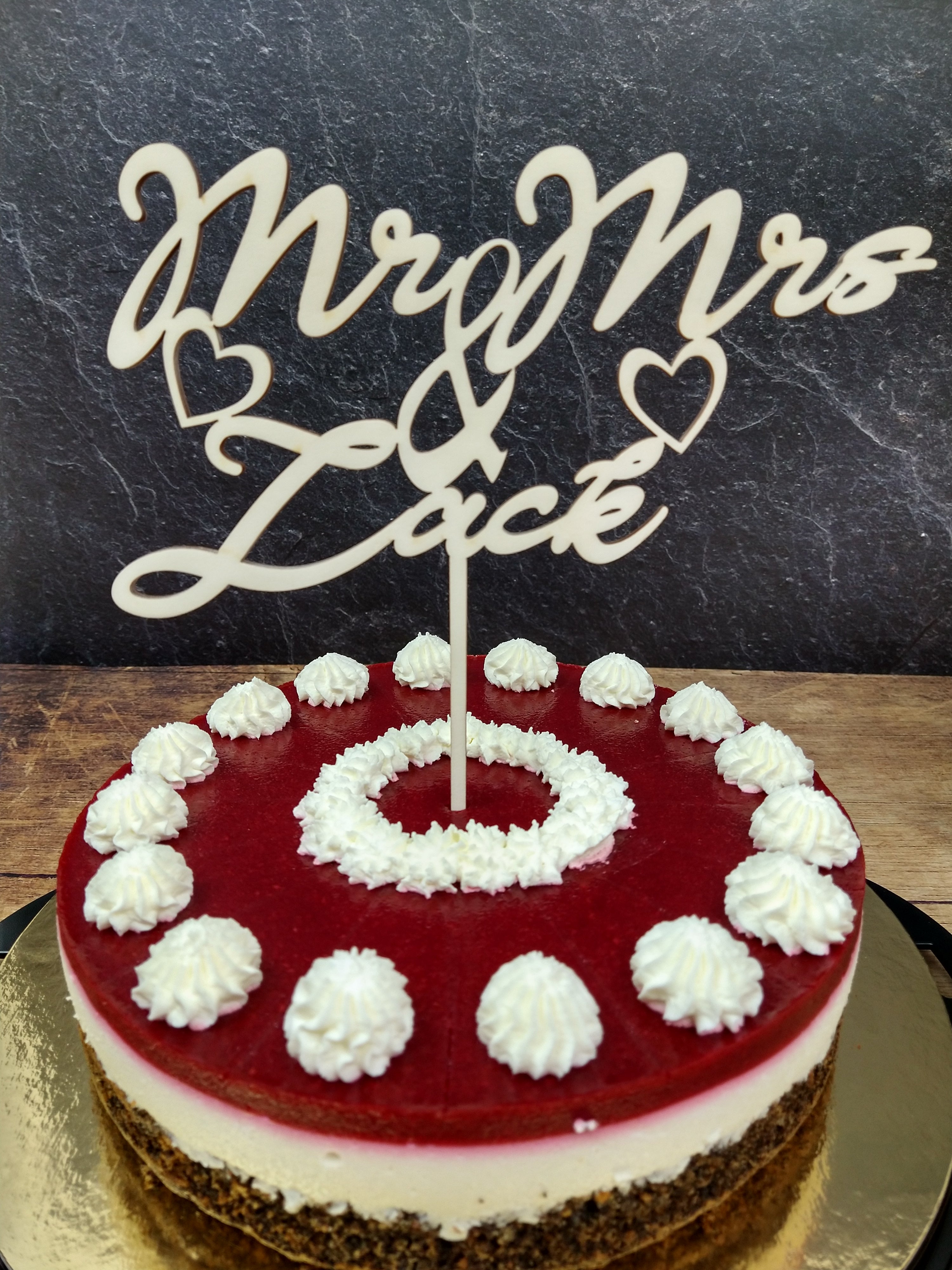 Cake Topper - Mr. & Mrs.