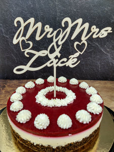 Cake Topper - Mr. & Mrs.