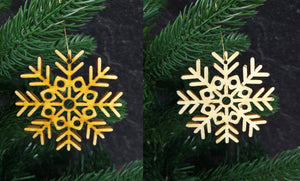 Weihnachtsanhänger - verschiedene Schneeflocken