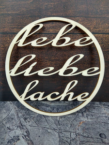 Aufhänger - lebe liebe lache